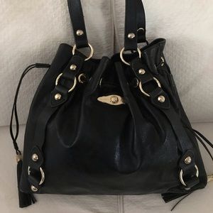 Elliot Luca Black leather bag